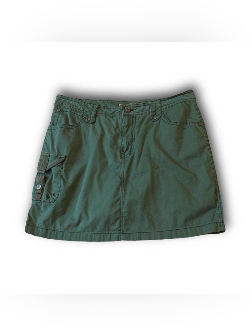 Faded Glory Olive Green Cargo Skirt with shorts